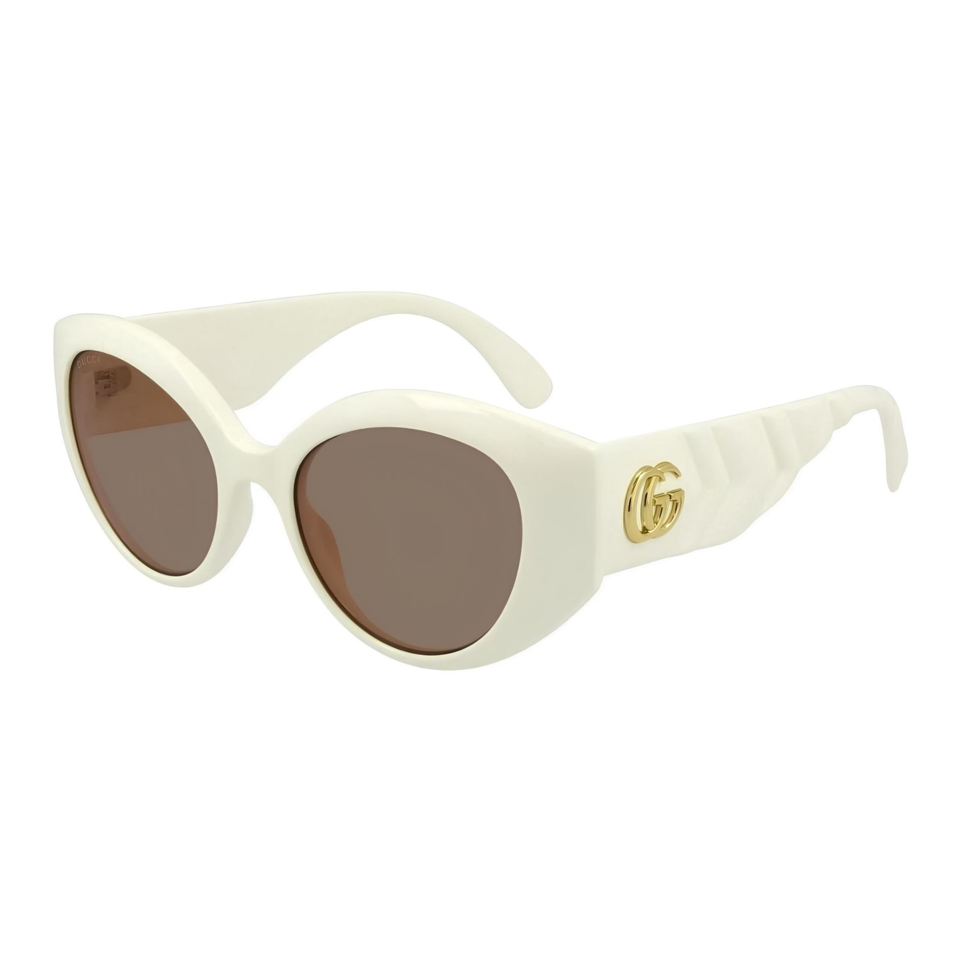 Gucci Gg0809S Oval Beyaz Kadın Güneş Gözlüğü
