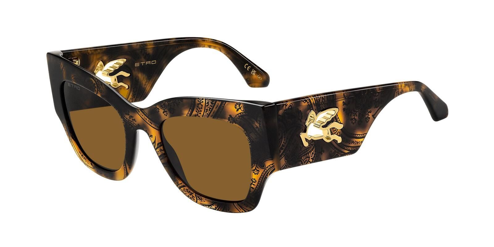 Etro 0076/S Oval Leopar Kadın Güneş Gözlüğü