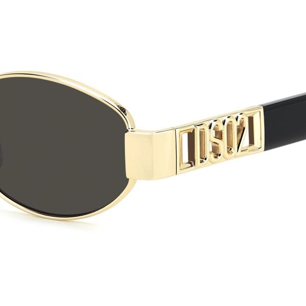 Dsquared2 D2 0155/S Yuvarlak Gold Siyah Kadın Güneş Gözlüğü