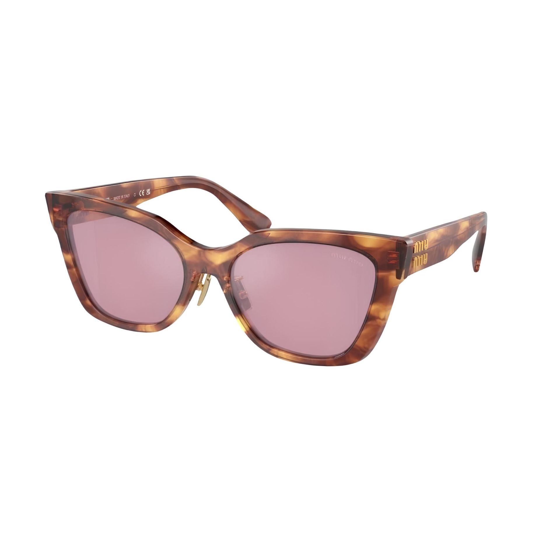 Miu Miu 0Mu Leopar Cat Eye Kadın Güneş Gözlüğü