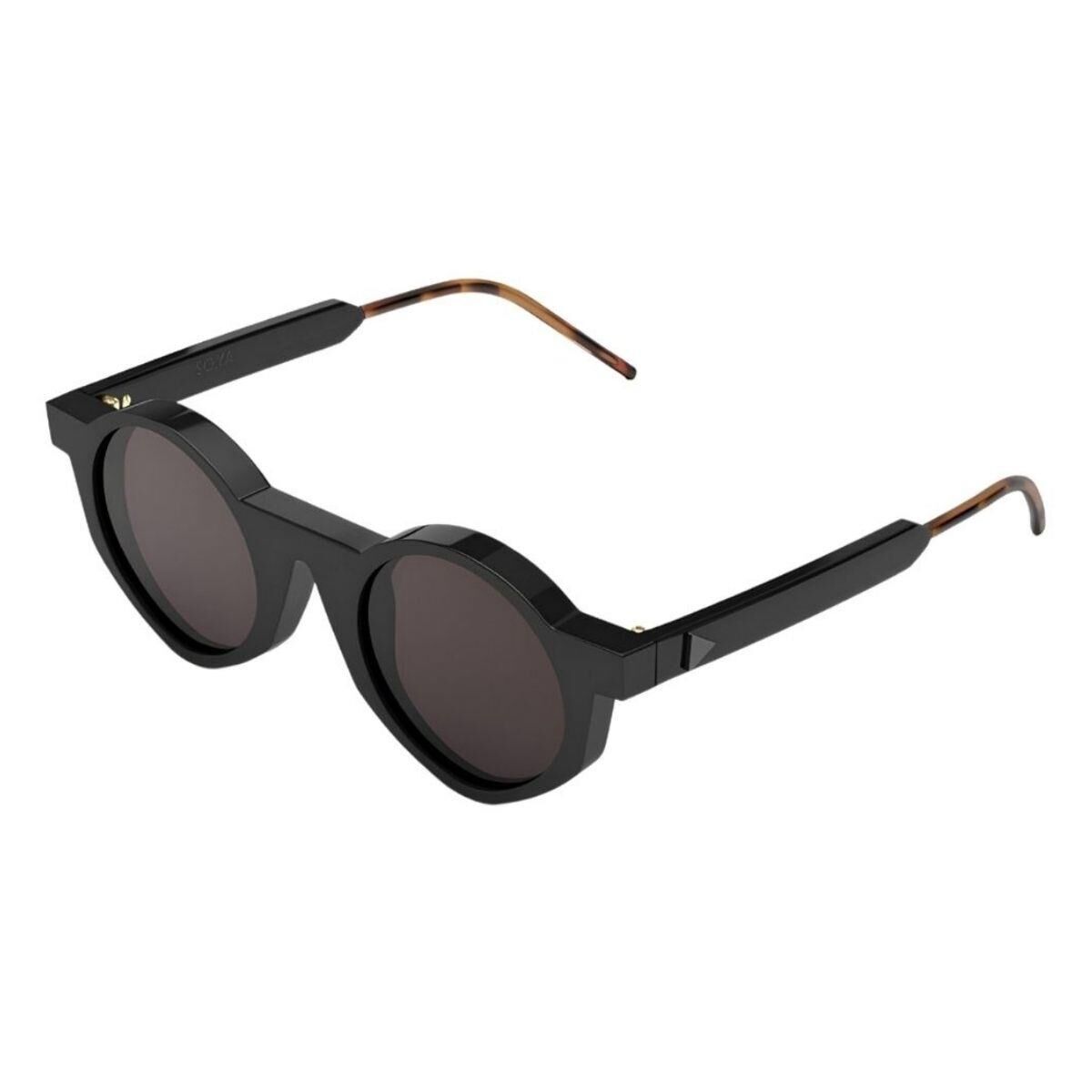So.Ya Off BLK-FS Siyah Yuvarlak Unisex Güneş Gözlüğü