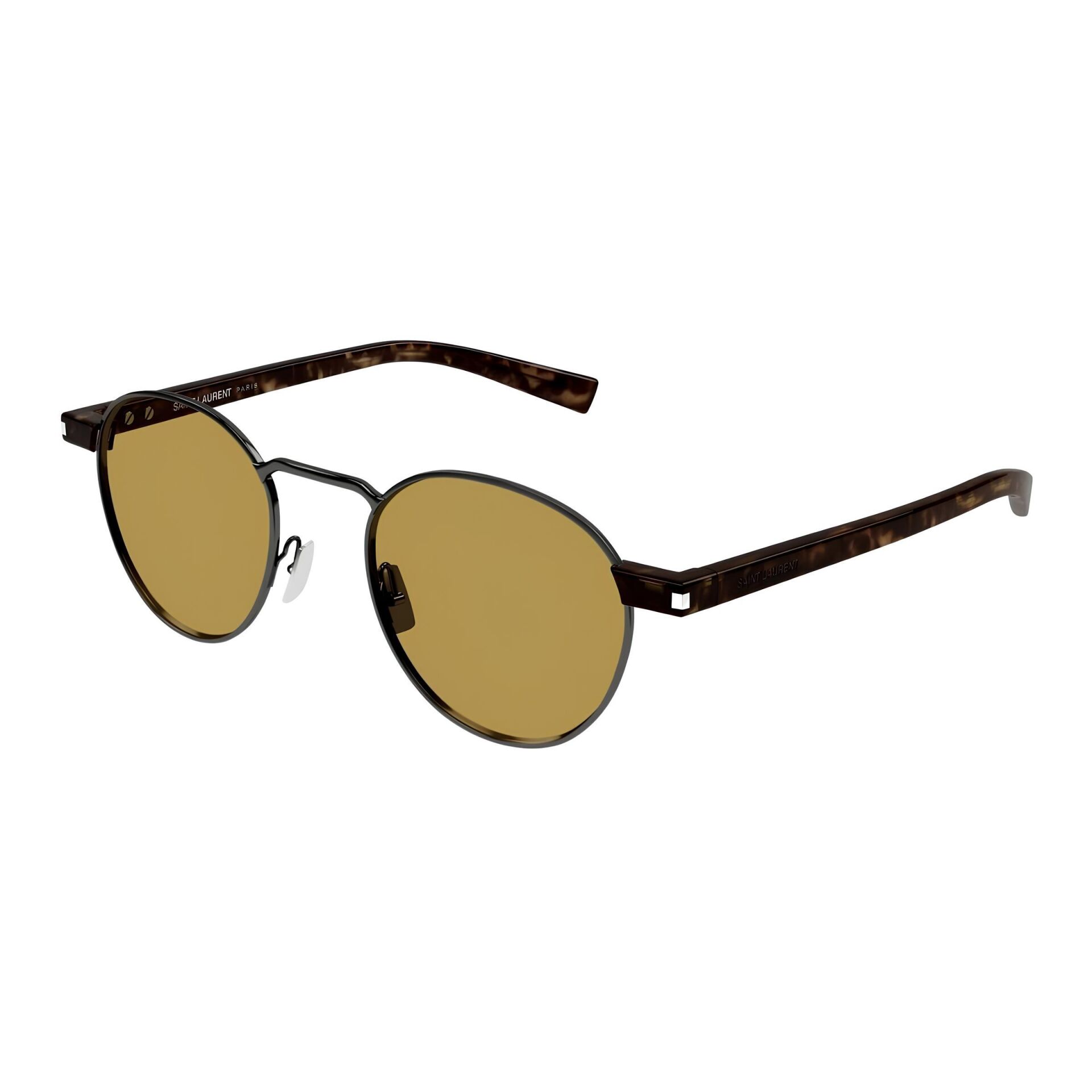 Saint Laurent SL 707 Leopar Yuvarlak Erkek Güneş Gözlüğü