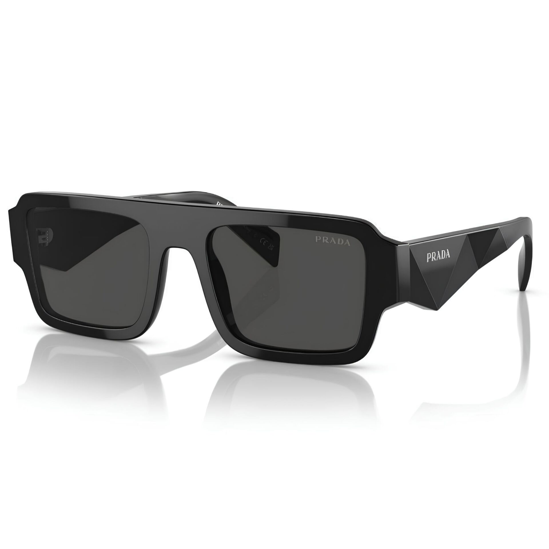 Prada 0Pr A05S Kare Siyah Unisex Güneş Gözlüğü