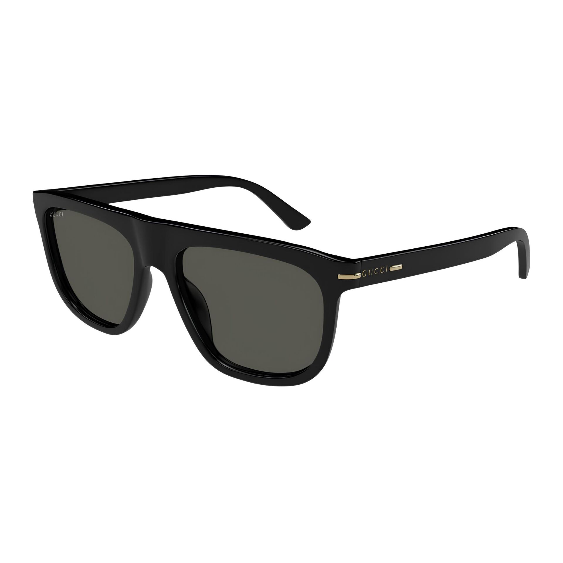 Gucci Gg 1726S 001 Oval Kare Siyah Unisex Güneş Gözlüğü