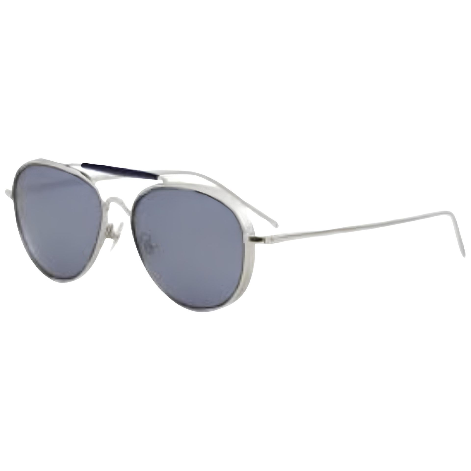 Matsuda M3056 PW Silver Yuvarlak Unisex Güneş Gözlüğü