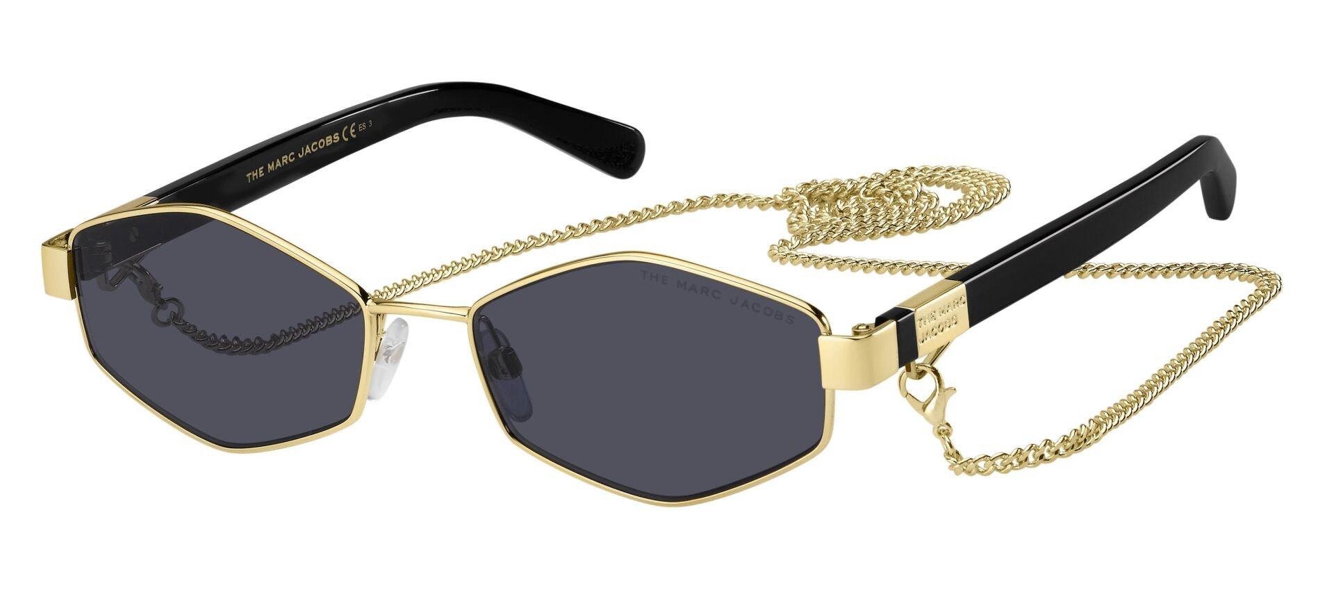 Marc Jacobs 496/S Gold Geometrik Aksesuarlı Kadın Güneş Gözlüğü