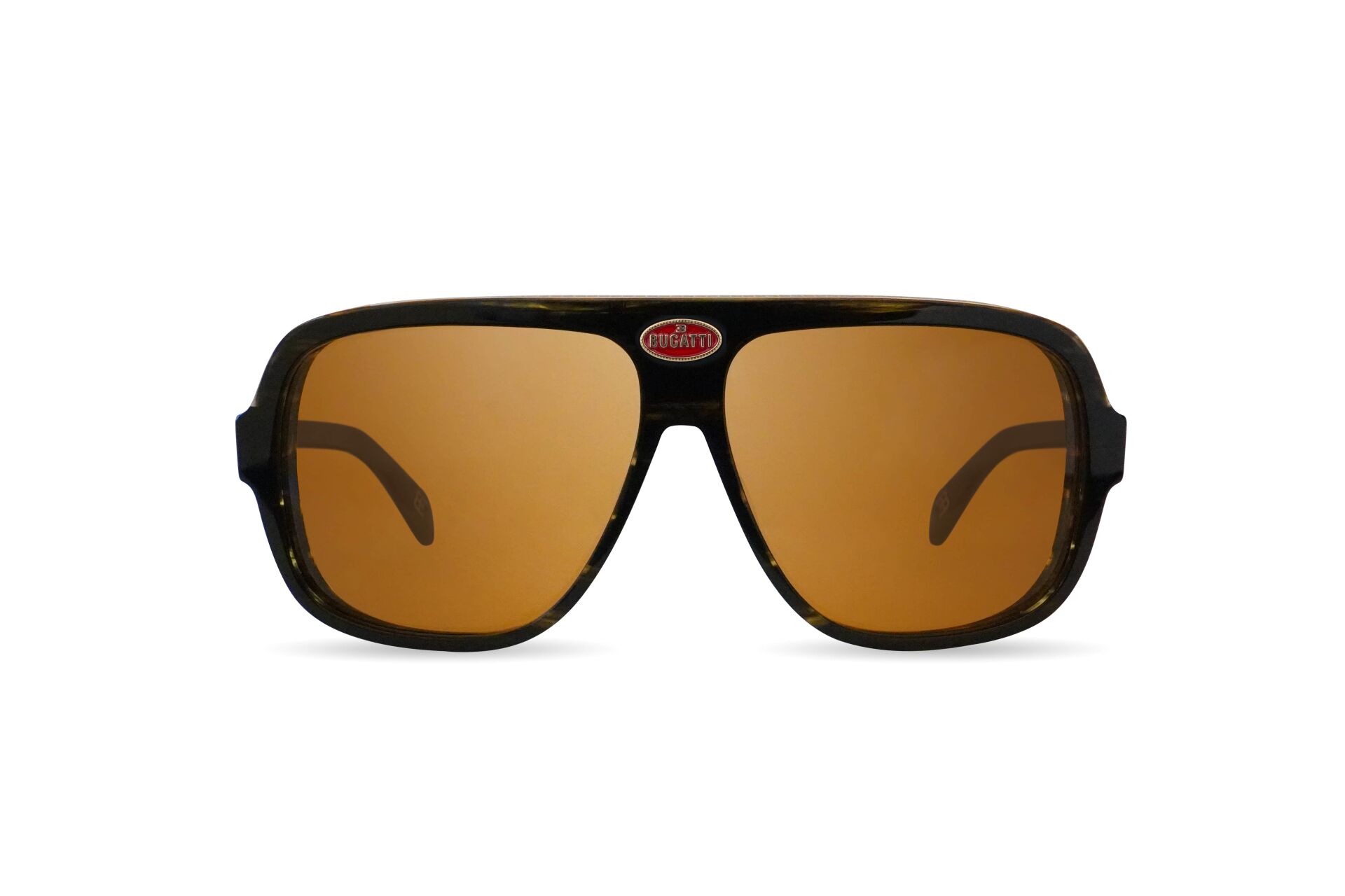 Bugatti 06 Kahverengi Oval Erkek Güneş Gözlüğü