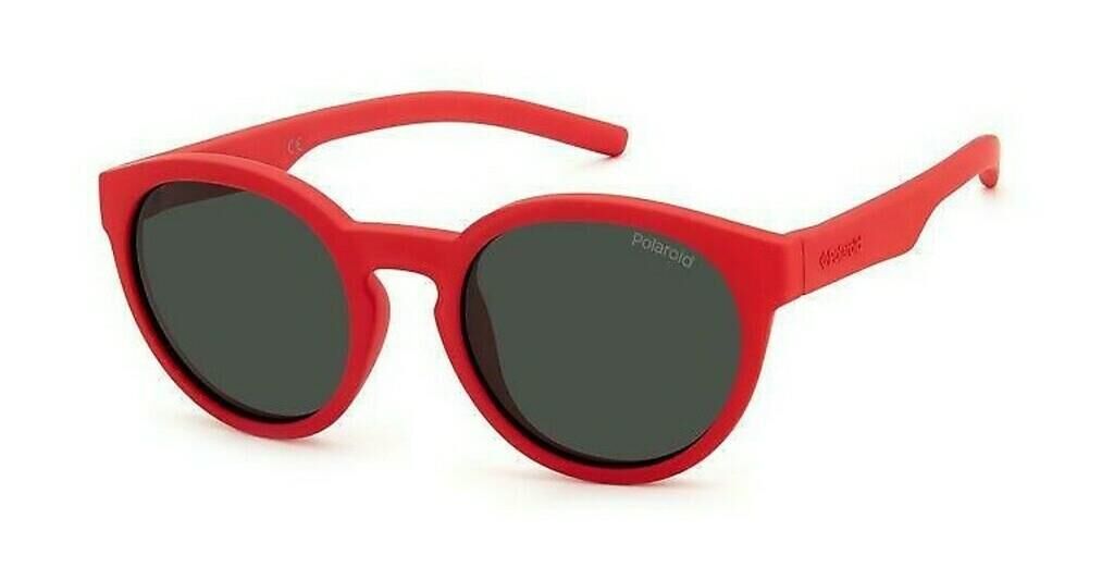 Polaroid Pld 8019/S Yuvarlak Kırmızı Çocuk Güneş Gözlüğü