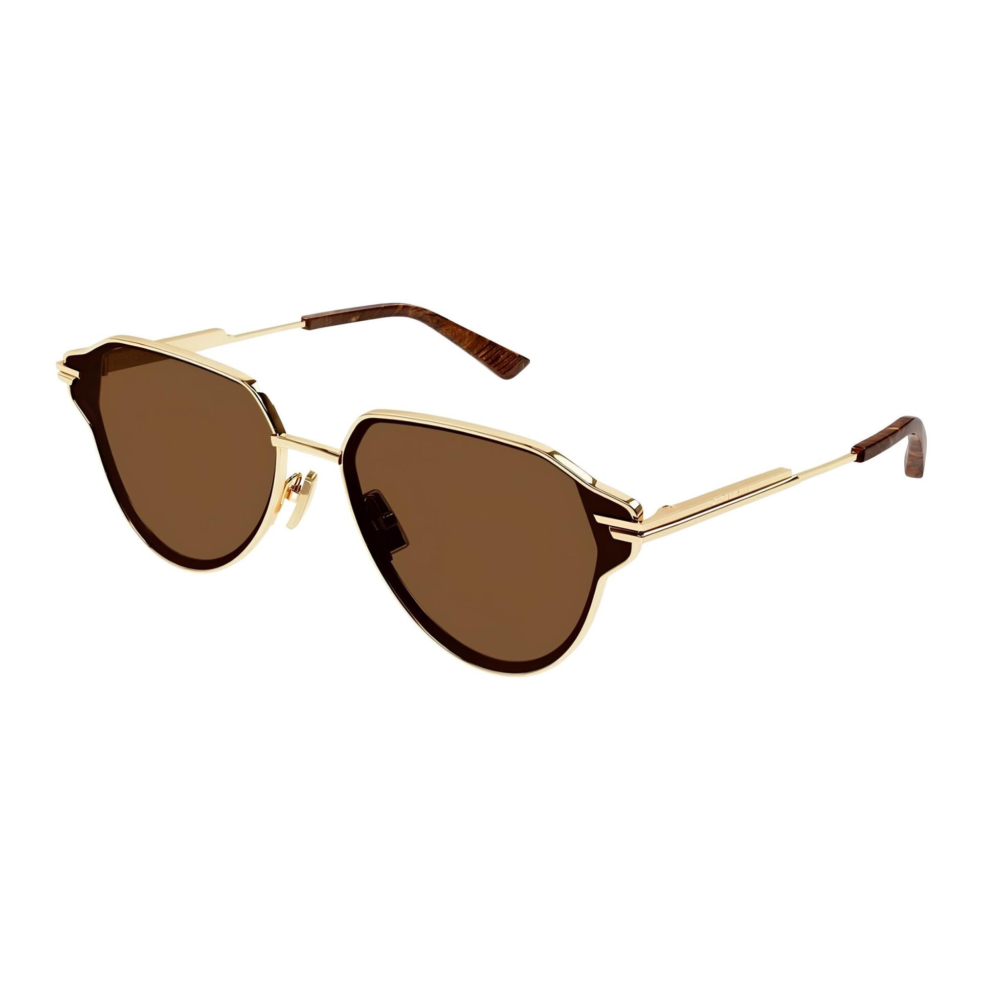 Bottega Veneta Bv 1271S Oval Kahverengi Unisex Güneş Gözlüğü