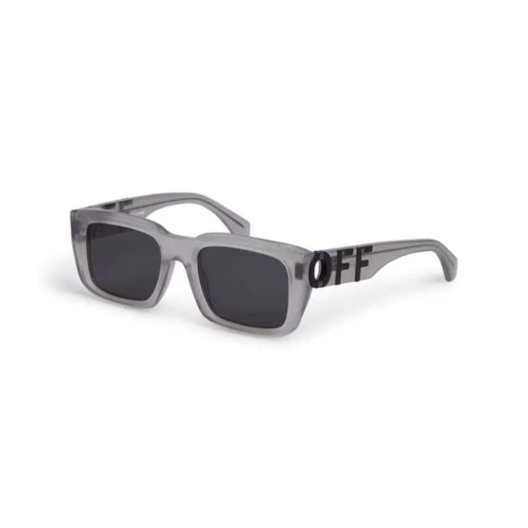 Off White Oeri125 Gri Kare Unisex Güneş Gözlüğü