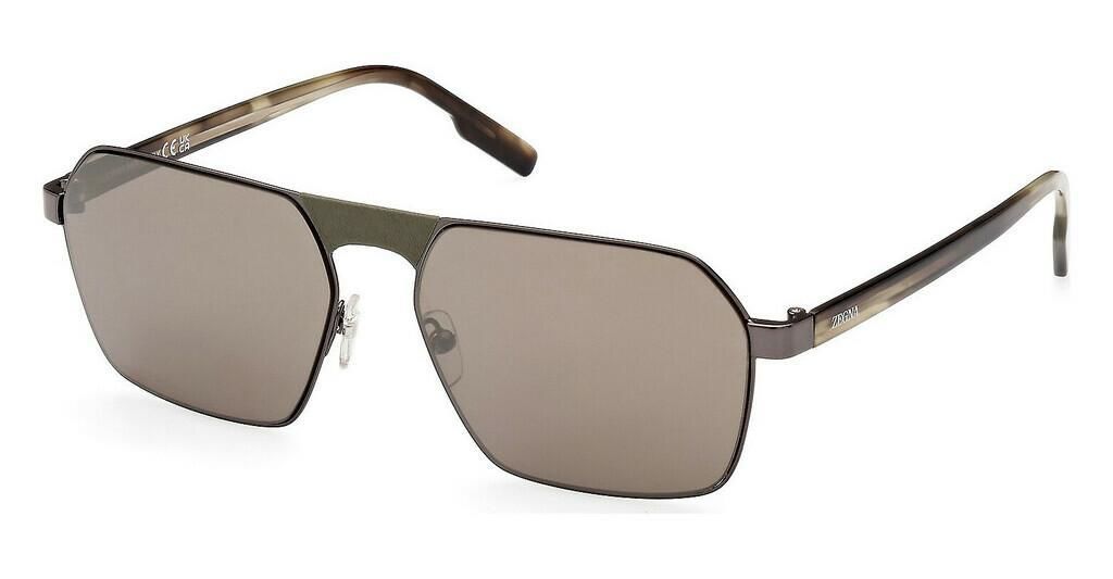 Ermenegildo Zegna Ez 0210 08J Metal Kare Unisex Güneş Gözlüğü