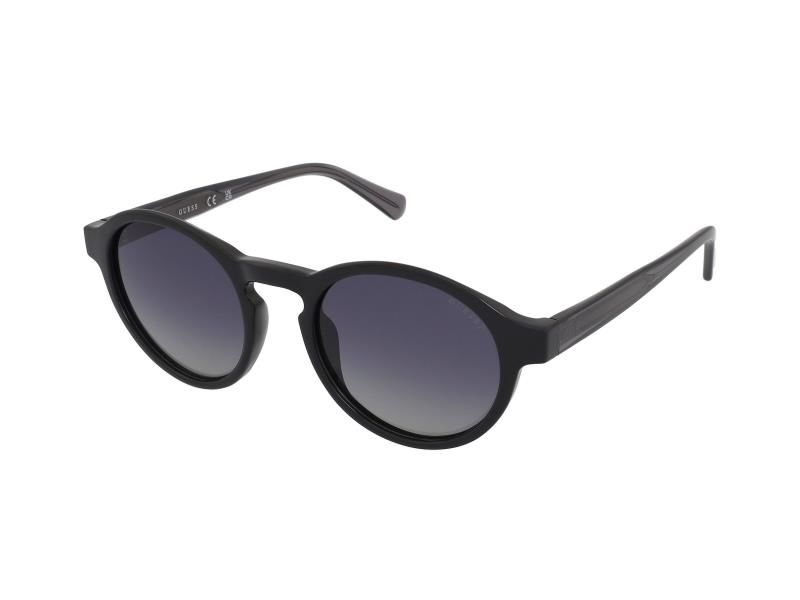 Guess Gu00049 Yuvarlak Siyah Erkek Güneş Gözlüğü