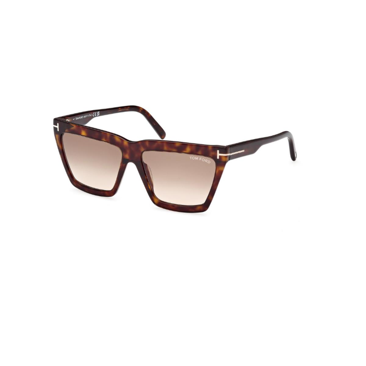 Tom Ford TF1110/S Leopar Kare Unisex Güneş Gözlüğü