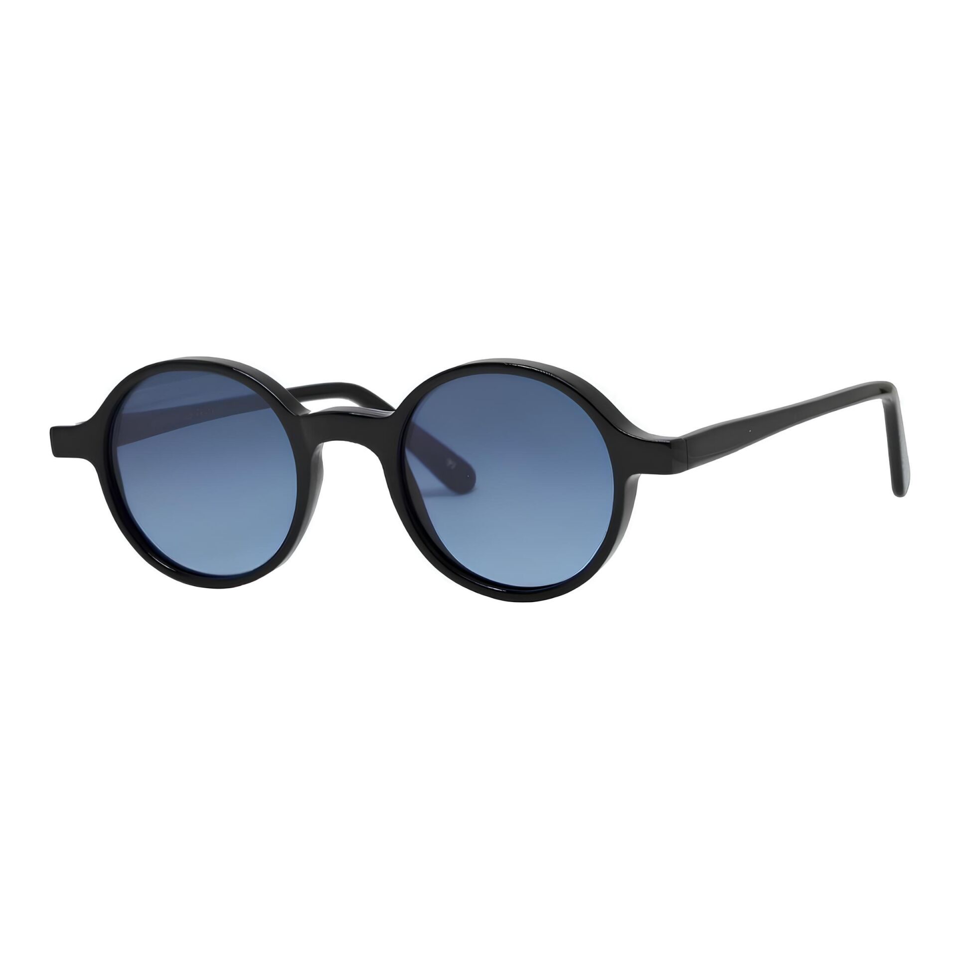 L.G.R Reunion 01 Siyah Yuvarlak Erkek Güneş Gözlüğü