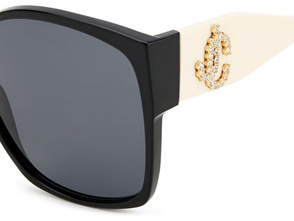 Jimmy Choo Noemi/S Kelebek Siyah Beyaz Kadın Güneş Gözlüğü