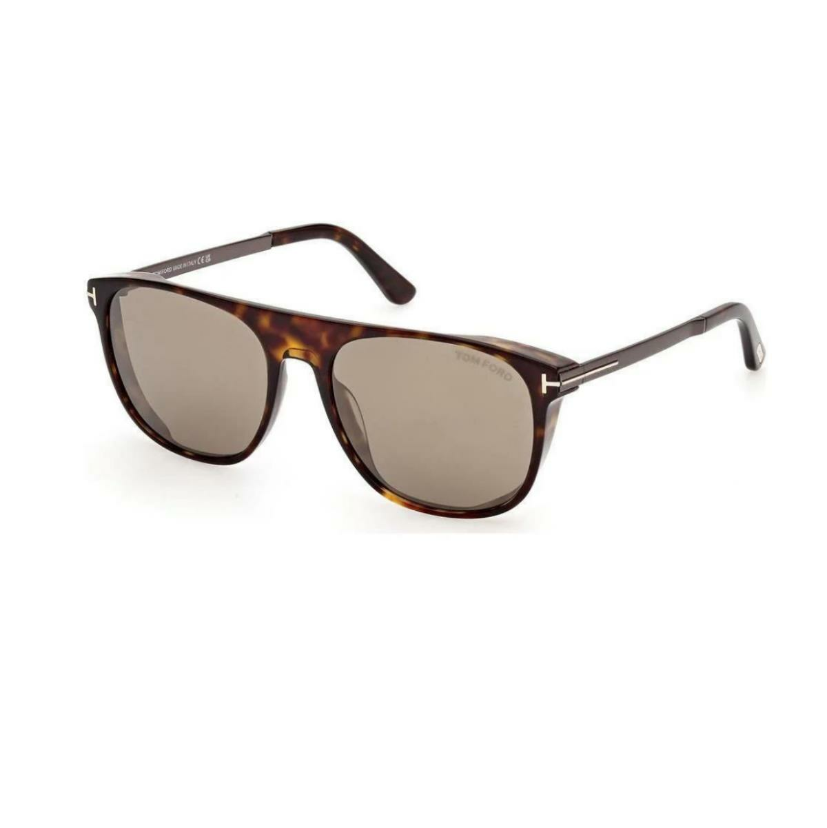Tom Ford FT1105 Leopar Oval Erkek Güneş Gözlüğü