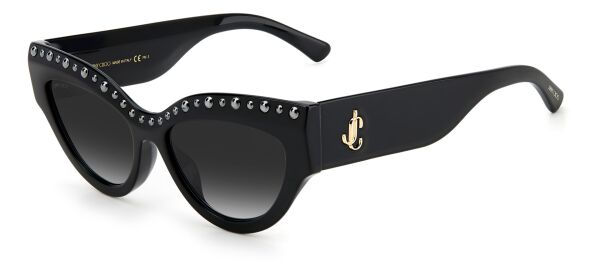 Jimmy Choo Sonja/G/N/S Siyah Taşlı Cat Eye Kadın Güneş Gözlüğü