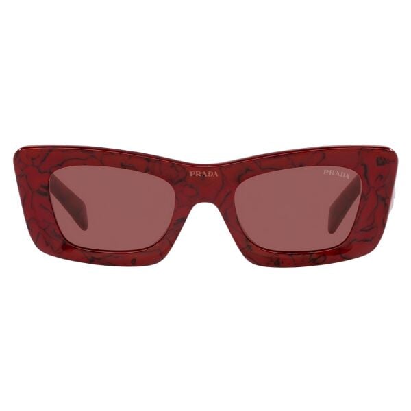 Prada 0Pr 13ZS Kırmızı Cat Eye Kadın Güneş Gözlüğü