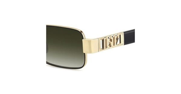 Dsquared2 D2 0156/s Dikdörtgen Siyah Kadın Güneş Gözlüğü