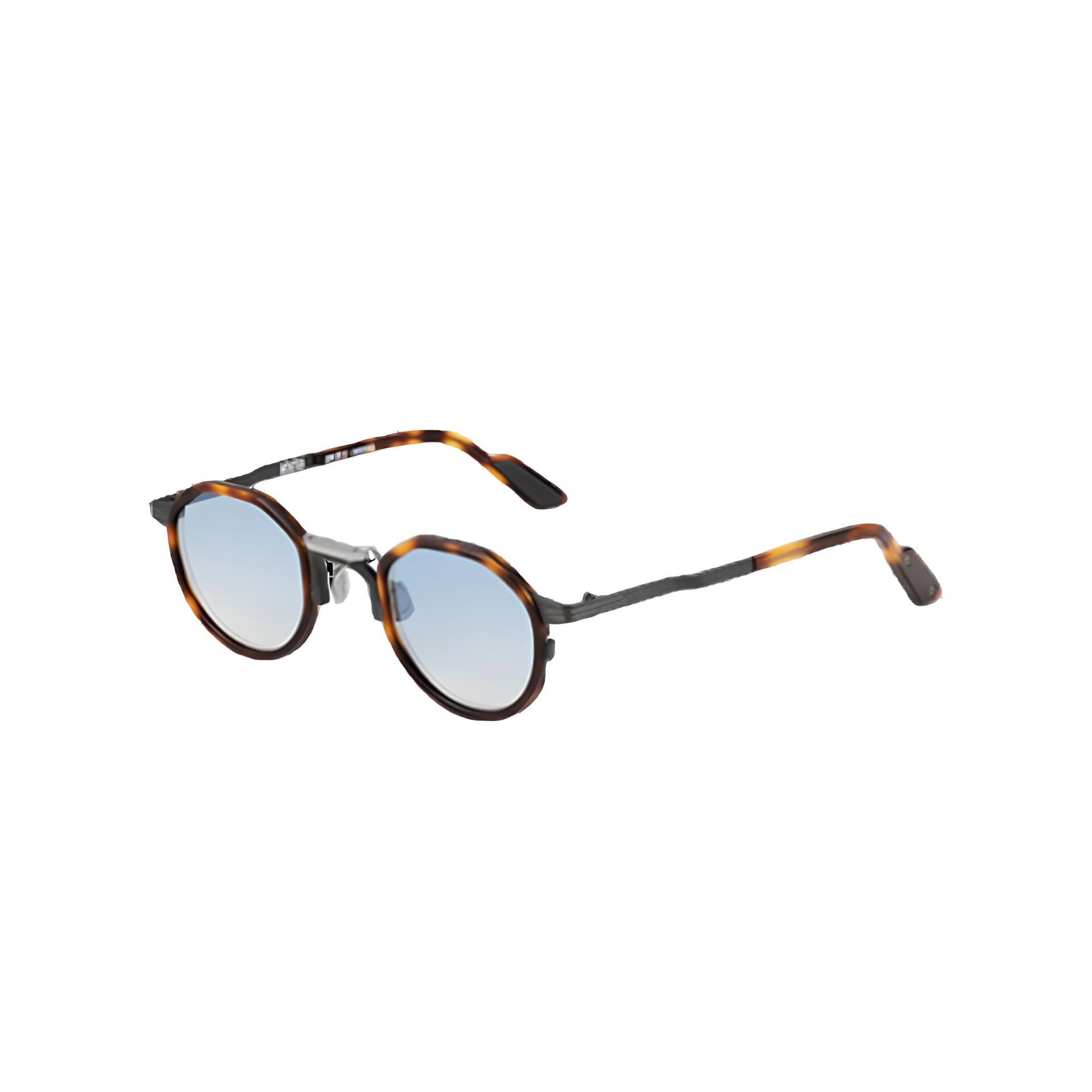 Movitra Combo Titanyum Leopar Yuvarlak Unisex Güneş Gözlüğü