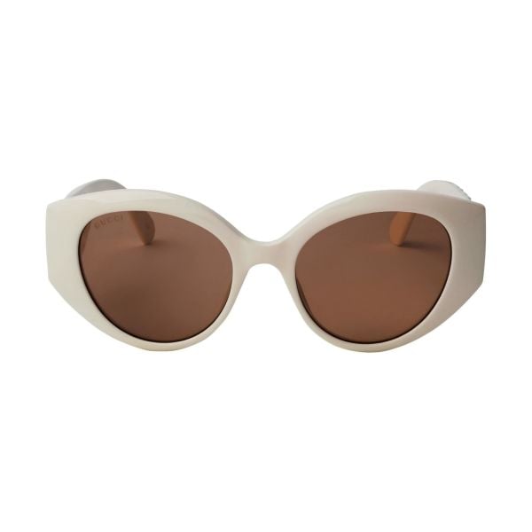 Gucci Gg0809S Oval Beyaz Kadın Güneş Gözlüğü