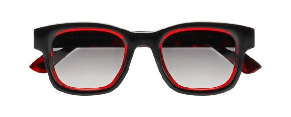 Face A Face Shadow 1 Kare Siyah Kırmızı Kadın Güneş Gözlüğü