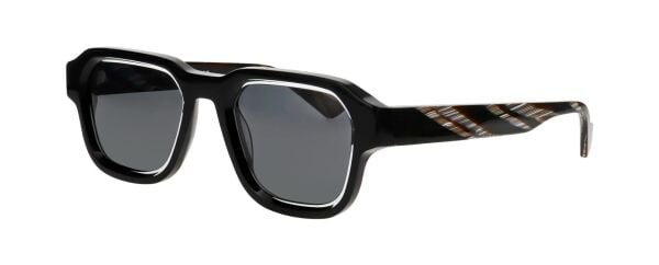 Face A Face Shadow3 Kare Siyah Unisex Güneş Gözlüğü