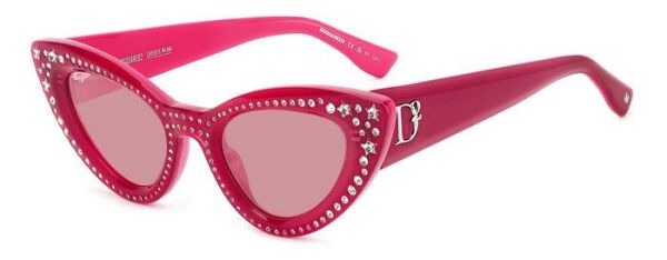 Dsquared2 D2 0092/N/S Cat Eye Pembe Kadın Güneş Gözlüğü