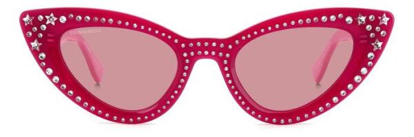 Dsquared2 D2 0092/N/S Cat Eye Pembe Kadın Güneş Gözlüğü