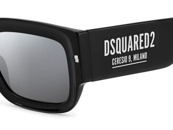 Dsquared2 D2 0089/S Siyah Kare Unisex Güneş Gözlüğü