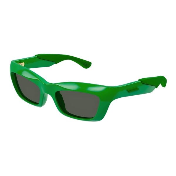 Bottega Veneta Bv1182S Yeşil Dikdörtgen Unisex Güneş Gözlüğü