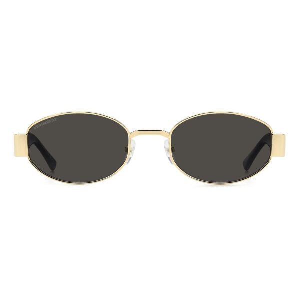 Dsquared2 D2 0155/S Yuvarlak Gold Siyah Kadın Güneş Gözlüğü