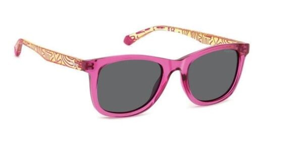 Polaroid Pld 8060/S Şeffaf Oval Pembe Çocuk Güneş Gözlüğü