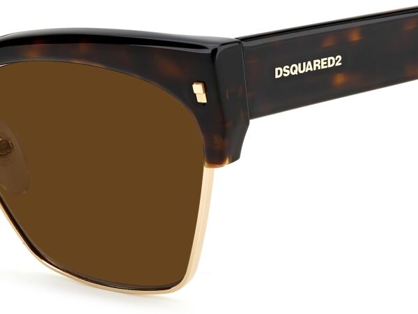 Dsquared2 D2 0015/S Leopar Kelebek Kadın Güneş Gözlüğü