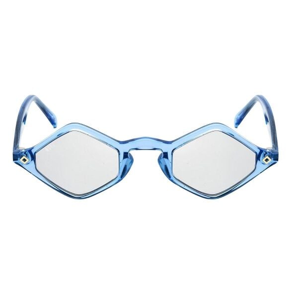 Bstt Leopard Geometrik Şeffaf Mavi Unisex Güneş Gözlüğü