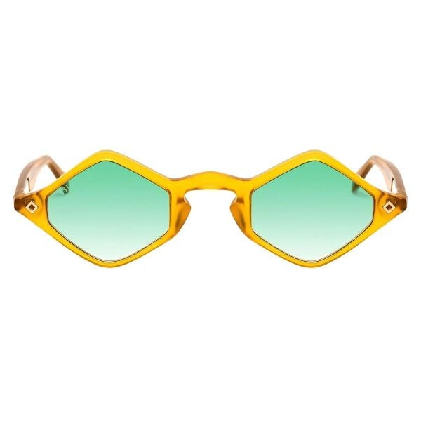 Bstt Leopard Geometrik Şeffaf Turuncu Unisex Güneş Gözlüğü