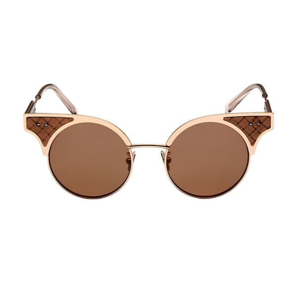 Bottega Veneta Bv0113S Cat Eye Yuvarlak Kadın Güneş Gözlüğü