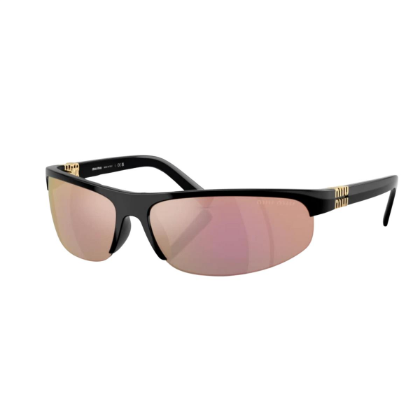 Miu Miu 0Mu A02s Oval Siyah Kadın Güneş Gözlüğü