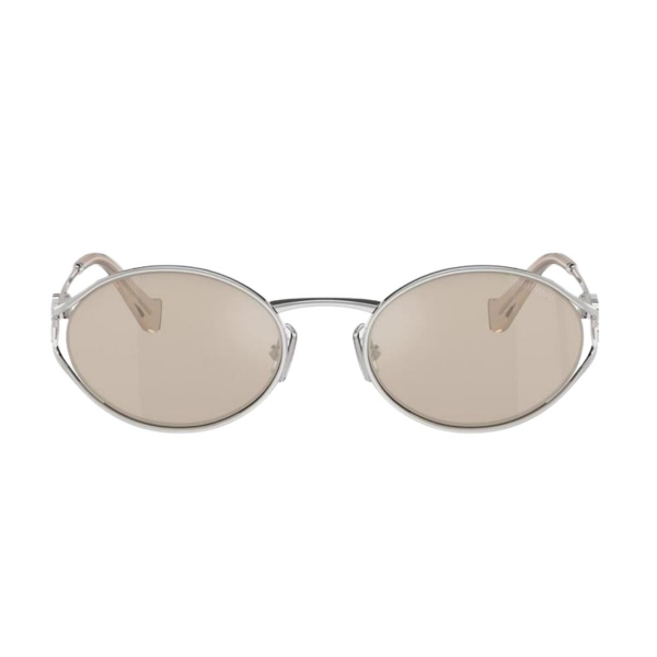 Miu Miu 0Mu 52Ys Silver Oval Kadın Güneş Gözlüğü