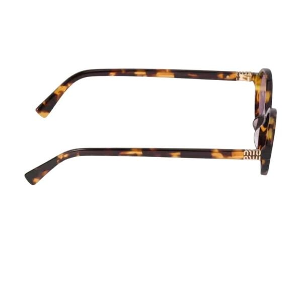 Miu Miu 0Mu 04Zs Yuvarlak Leopar Kadın Güneş Gözlüğü