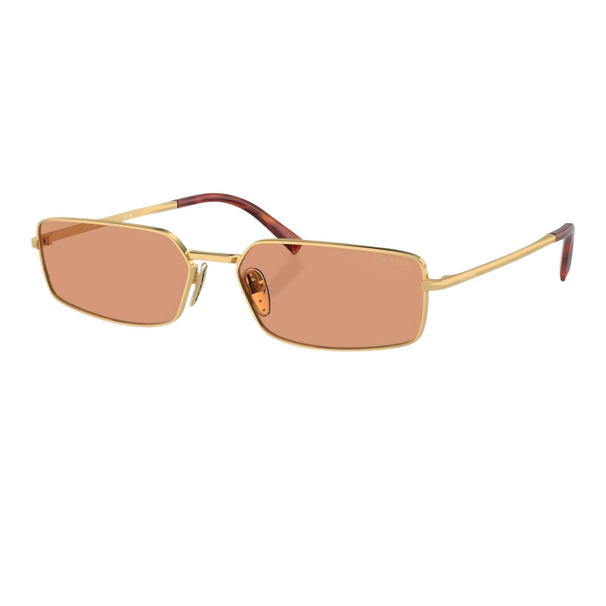 Prada 0pr A60S 5AK07V Gold Dikdörtgen Kadın Güneş Gözlüğü