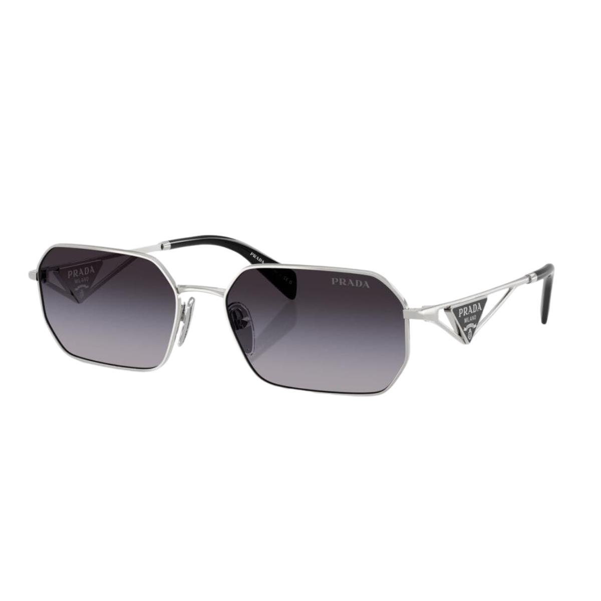 Prada 0Pr A51S 1BC90A Silver Geometrik Unisex Güneş Gözlüğü