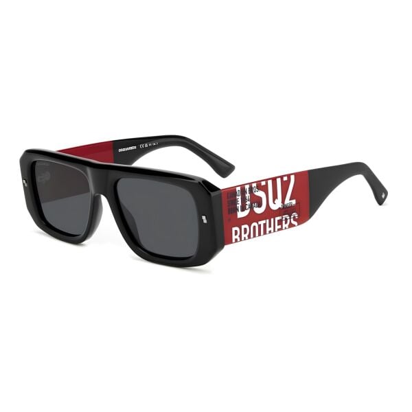 Dsquared2 D2 0107/S Siyah Kırmızı Unisex Güneş Gözlüğü
