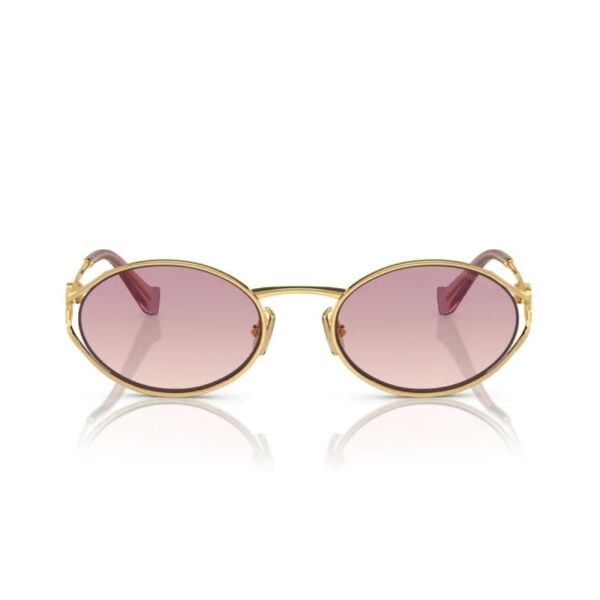 Mıu Mıu 0mu 52ys Gold Yuvarlak Kadın Güneş Gözlüğü