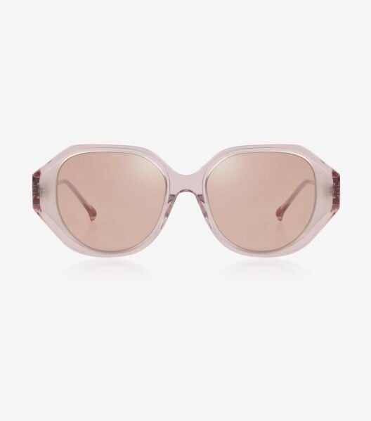 Projekt Produkt Ge-1 Geometrik Şeffaf Pembe Kadın Güneş Gözlüğü
