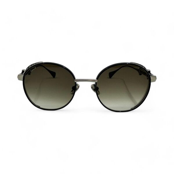 Eque.M Cockpit Yuvarlak Siyah Titanyum Unisex Güneş Gözlüğü