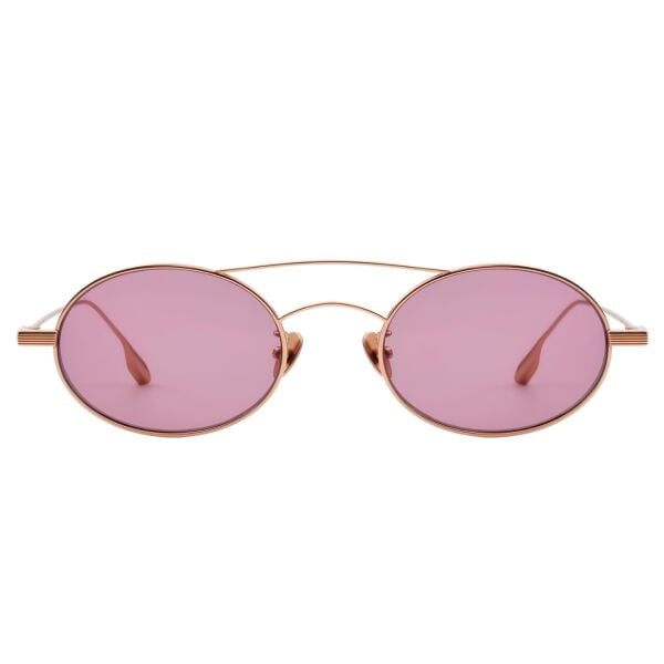 Projekt Produkt Clcc2 Yuvarlak Pembe Titanyum Kadın Güneş Gözlüğü