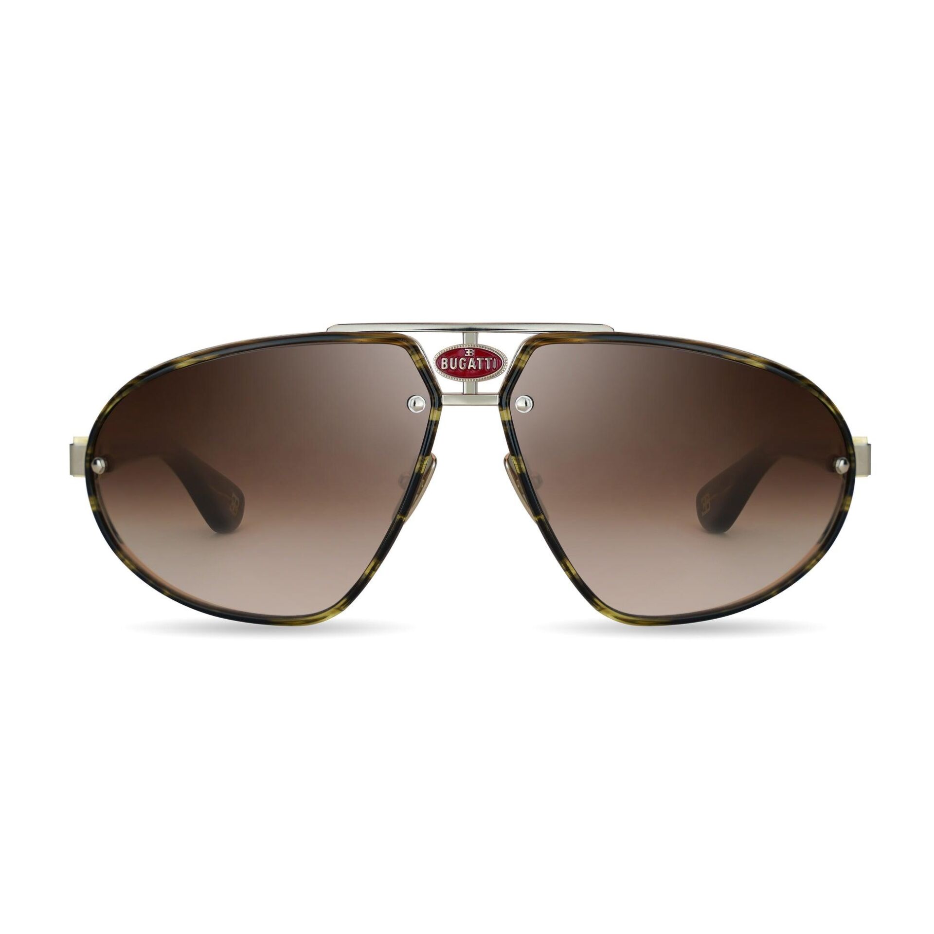 Bugatti 10 Titanyum Damla Kahverengi Erkek Güneş Gözlüğü