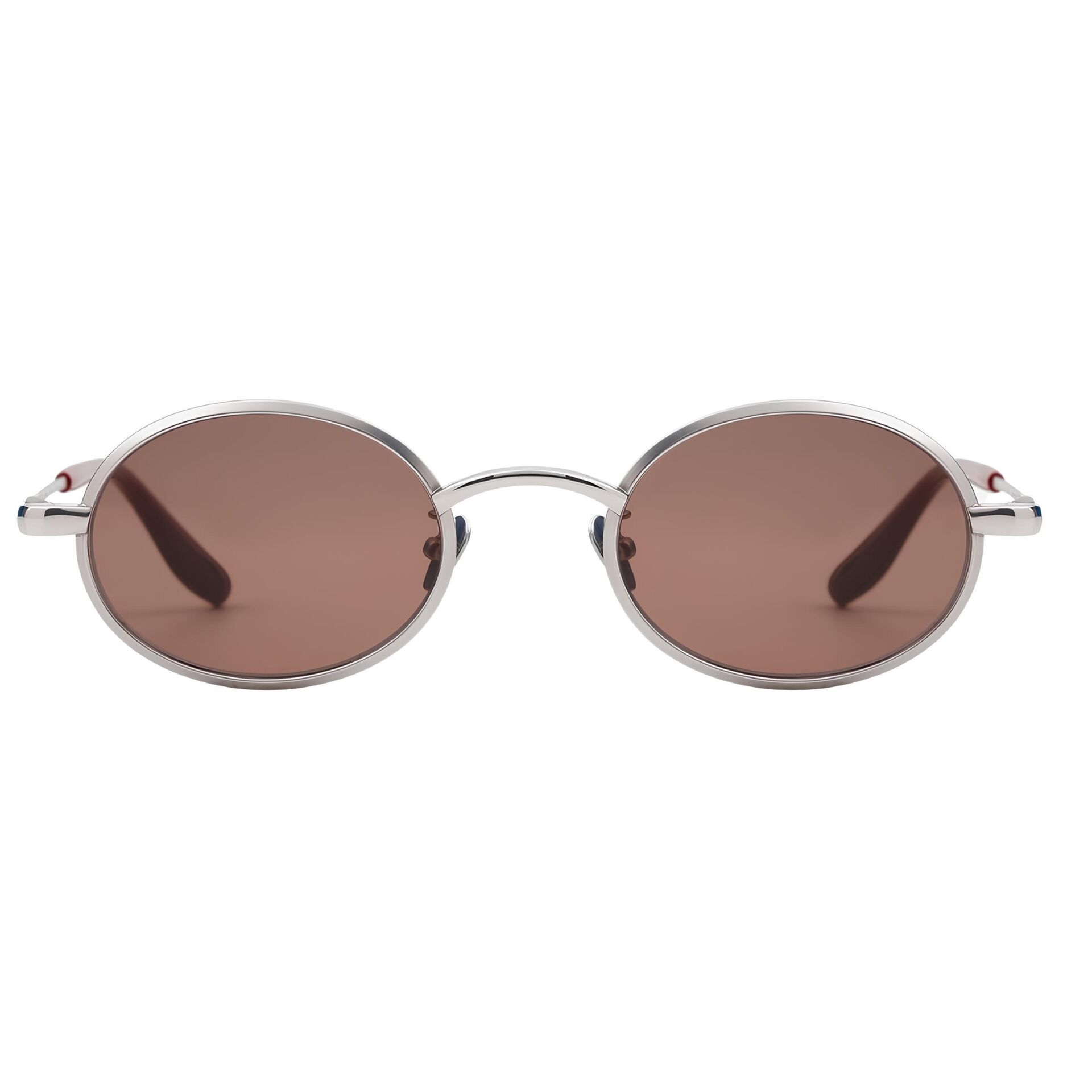 Projekt Produkt Silver Yuvarlak Titanyum Unisex Güneş Gözlüğü