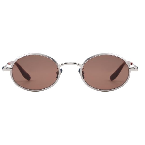 Projekt Produkt Silver Yuvarlak Titanyum Unisex Güneş Gözlüğü